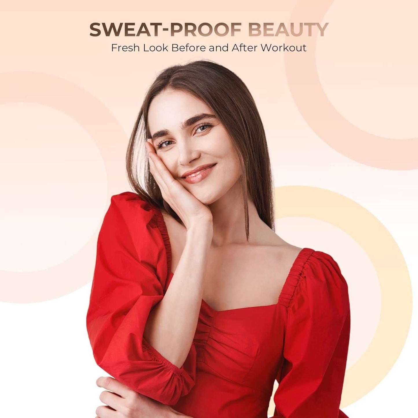 5Pc KIT W/Face BRUSH (PINK BISQUE) Mineral Makeup kit Set Full Size Powder Bare Skin Matte Foundation