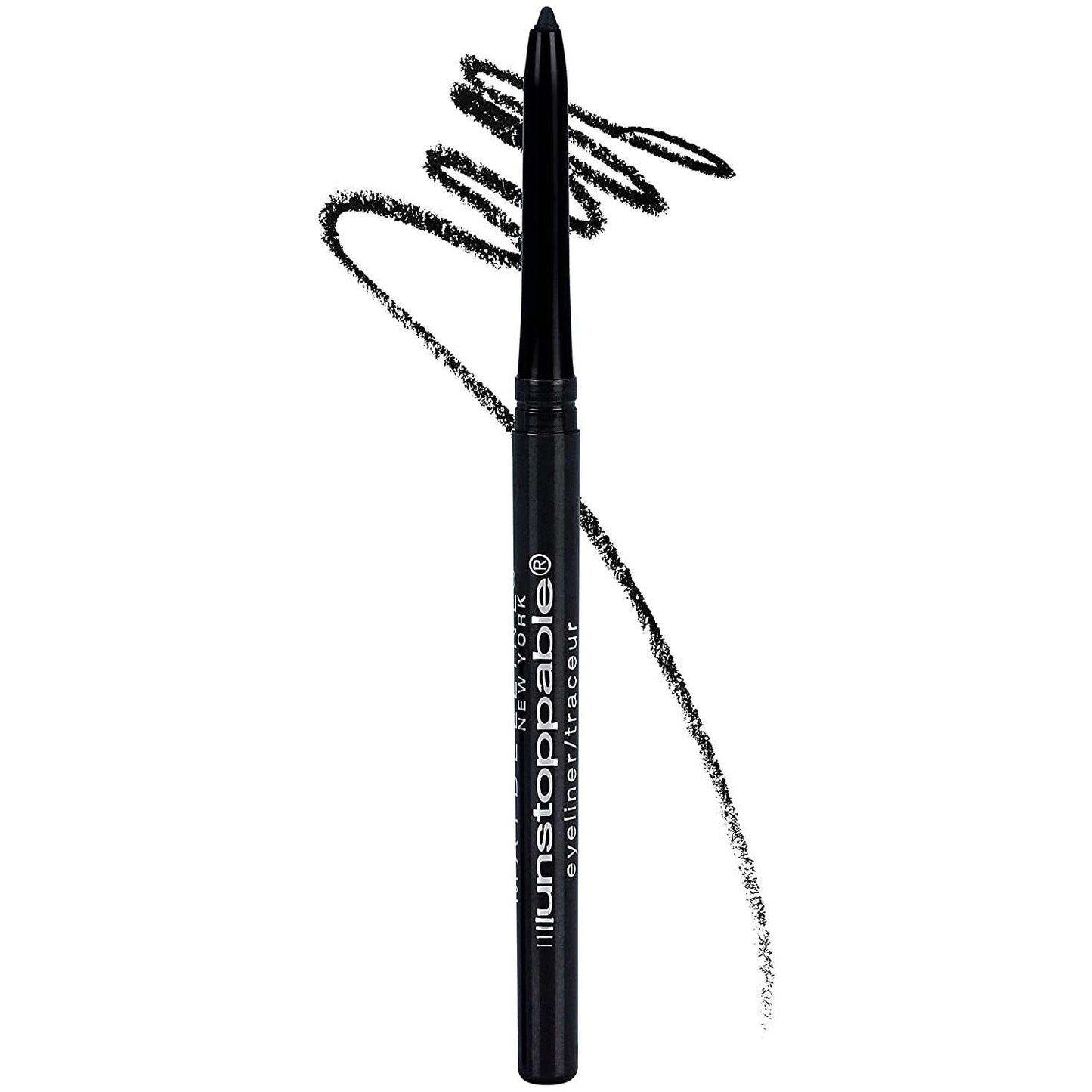 Unstoppable Waterproof Mechanical Black Eyeliner Pencil, Easy to Apply, Smooth Glide, up to 24 Hour Wear, Onyx