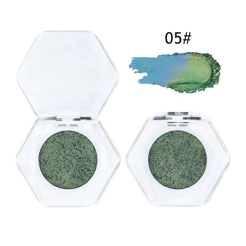 12-Color Chameleon Glitter Eyeshadow Palette – Long-Lasting, Pearlescent Shimmer for Dazzling, Color-Shifting Eye Makeup