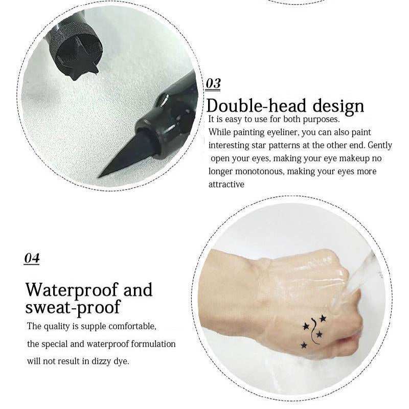 Double-Ended Eyeliner Pen Triangle Stamp