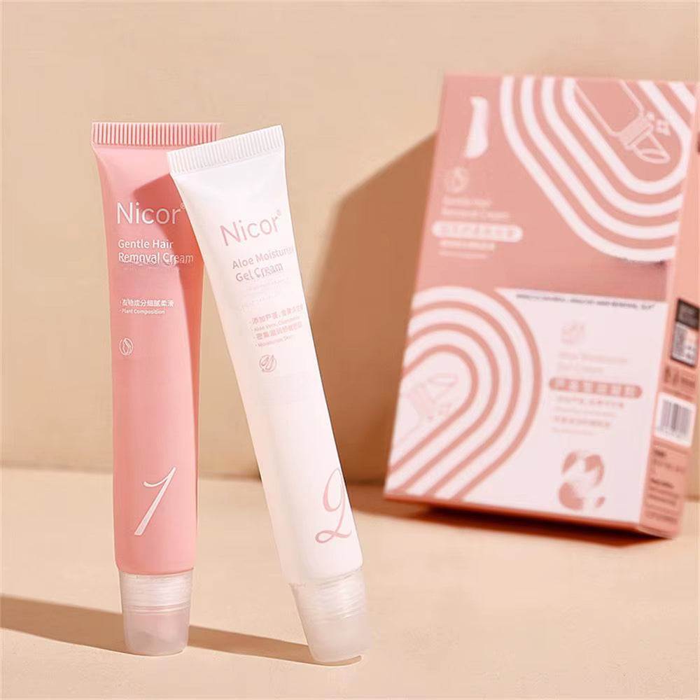 Nicor Lip Hair Removal Cream – Gentle Facial Hair Remover for Men & Women, Smooth Lip & Moustache Area in Minutes