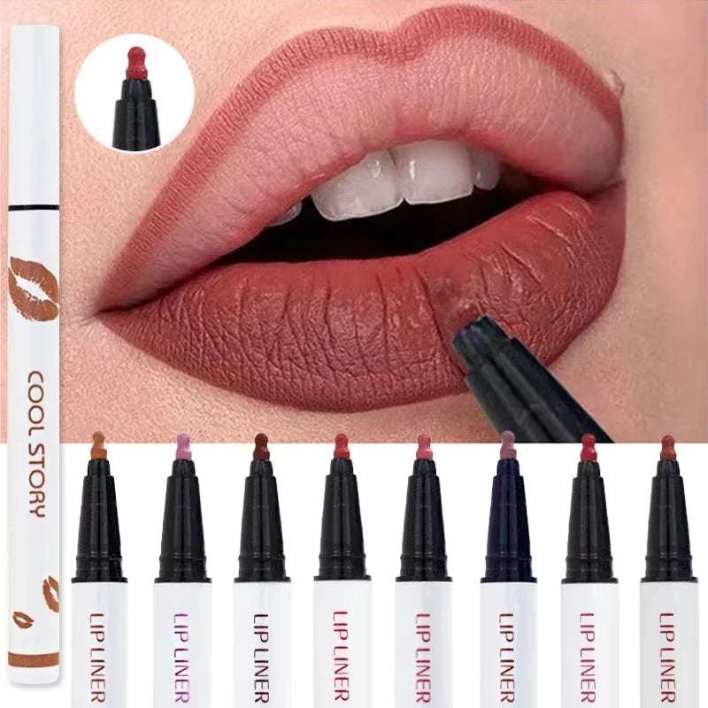 Cool Story Matte Liquid Lip Liner Pencil – Long-Lasting, Smudge-Proof Lip Stick for Bold, Defined, Natural-Looking Lips