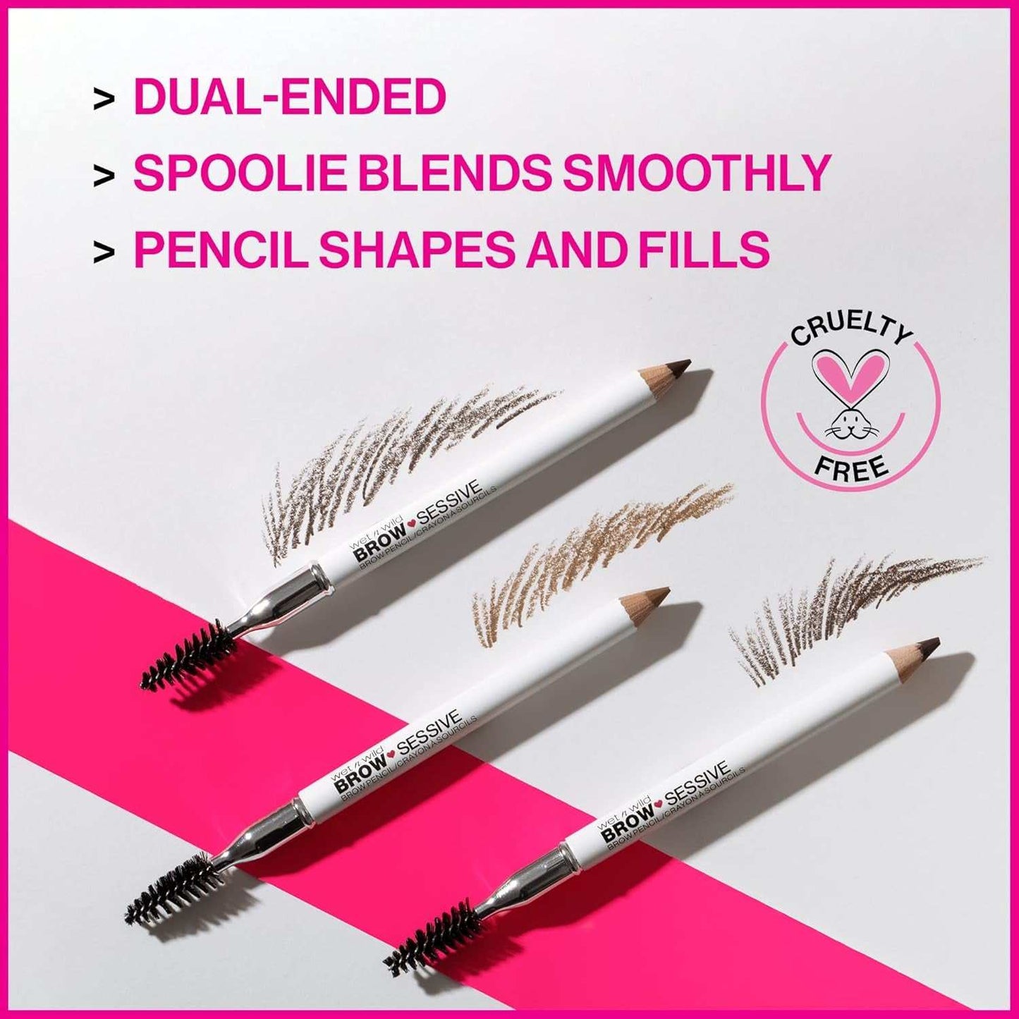 Brow-Sessive Brow Pencil, Ultra-Precise Dual Ended Spoolie Brush for Perfect Buidlable Blendable Shaping, Natural Lasting Shades for Every Brow, Cruelty-Free & Vegan - Taupe(Packaged)