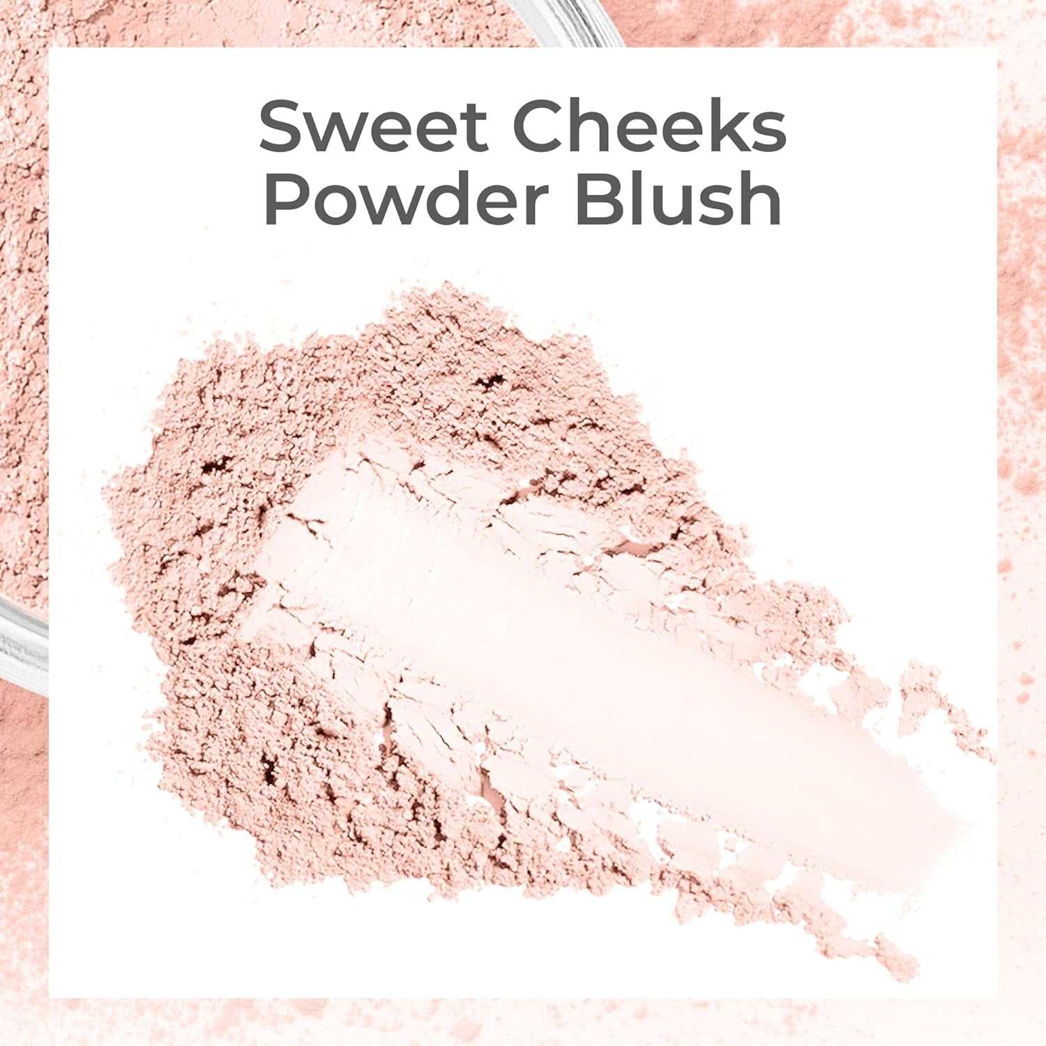 5Pc KIT W/Face BRUSH (PINK BISQUE) Mineral Makeup Kit  Set Full Size Powder Bare Skin Matte Foundation