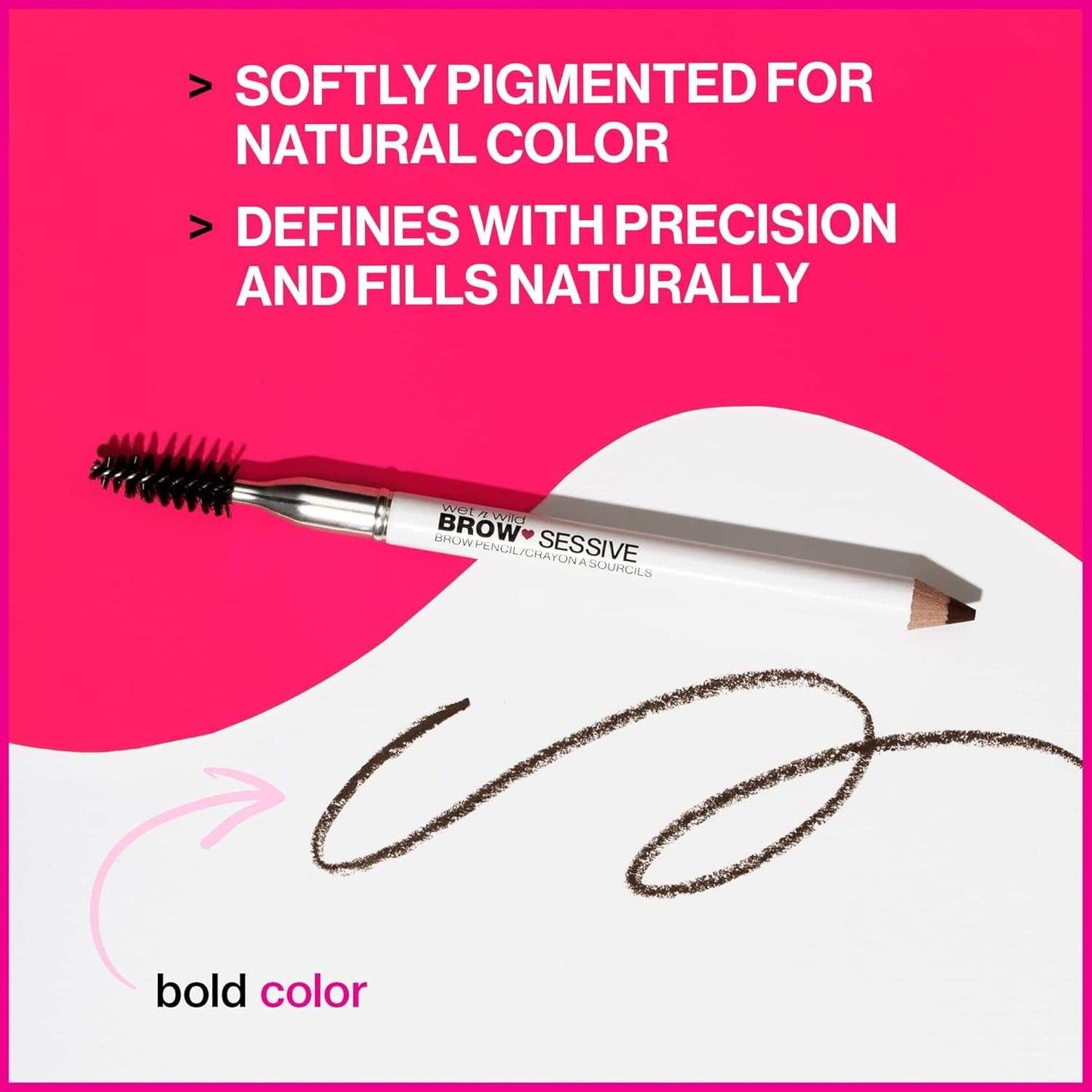 Brow-Sessive Brow Pencil, Ultra-Precise Dual Ended Spoolie Brush for Perfect Buidlable Blendable Shaping, Natural Lasting Shades for Every Brow, Cruelty-Free & Vegan - Taupe(Packaged)