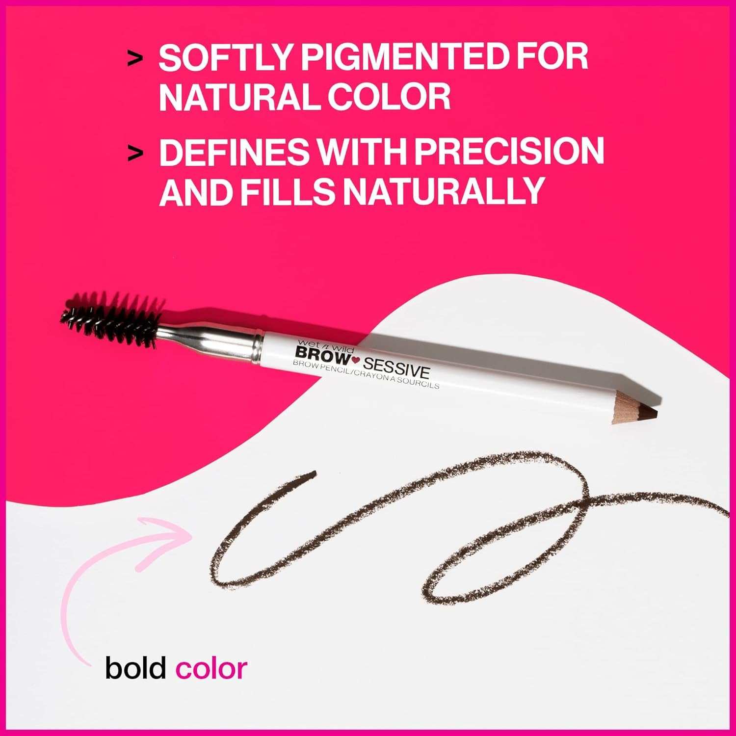 Brow-Sessive Brow Pencil, Ultra-Precise Dual Ended Spoolie Brush for Perfect Buidlable Blendable Shaping, Natural Lasting Shades for Every Brow, Cruelty-Free & Vegan - Taupe(Packaged)