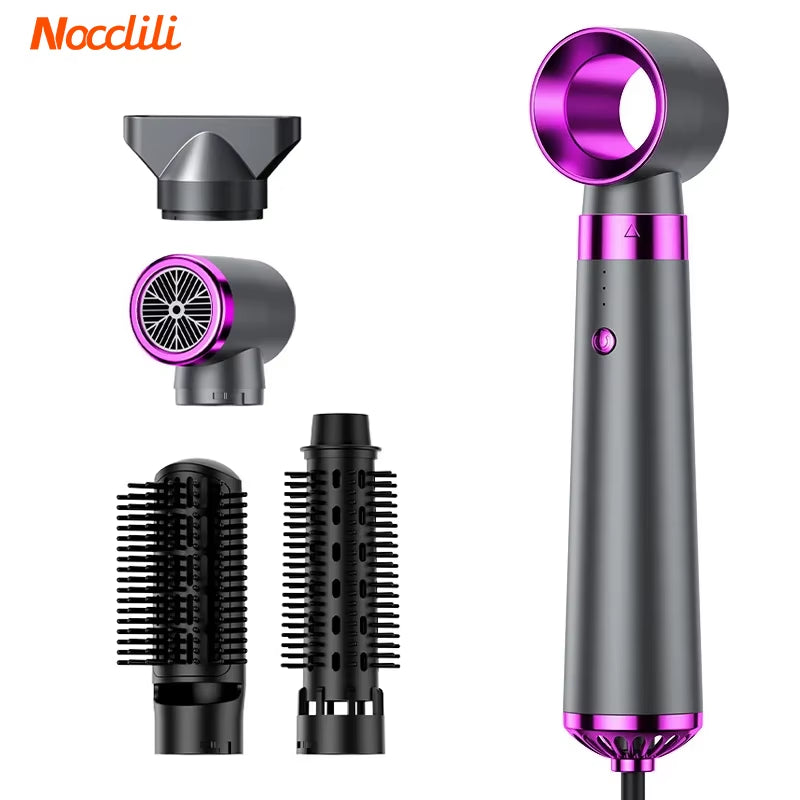 5 in 1 Hair Dryer Brush Hot Air Brush & Volumizer Styler Set with Interchangeable Brush Head Negative Ionic Blow Dryer