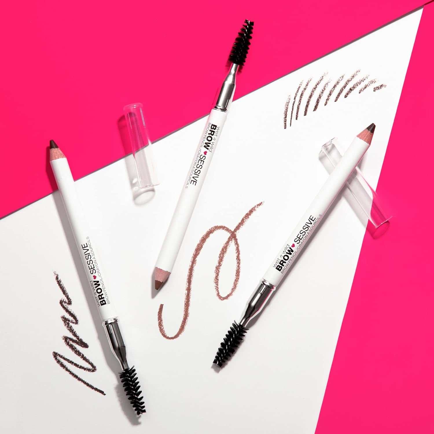 Brow-Sessive Brow Pencil, Ultra-Precise Dual Ended Spoolie Brush for Perfect Buidlable Blendable Shaping, Natural Lasting Shades for Every Brow, Cruelty-Free & Vegan - Taupe(Packaged)